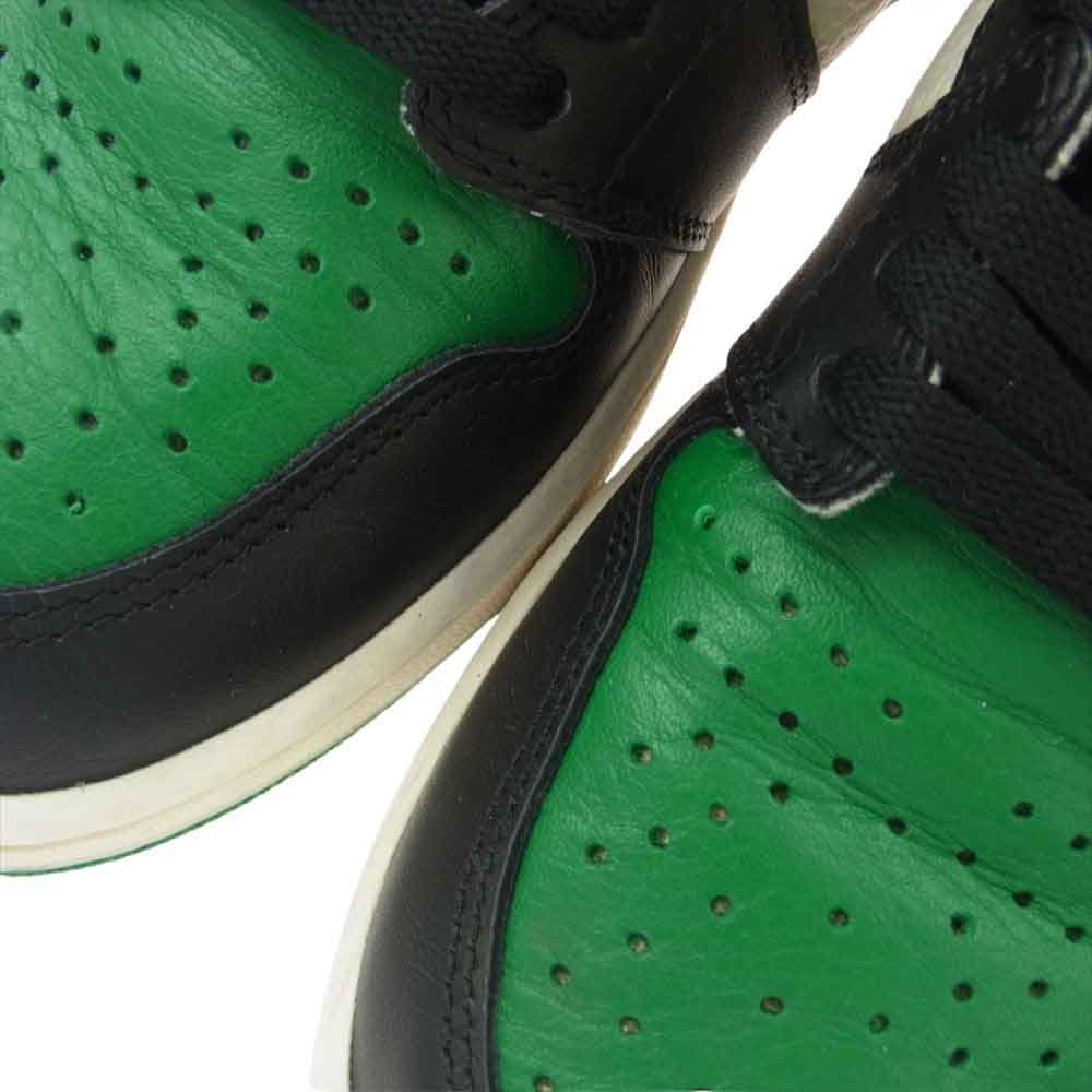 NIKE ナイキ 555088-302 Air Jordan 1 エアジョーダン Retro High OG レトロ ハイ OG パイン グリーン スニーカー ブラック系 グリーン系 27cm【中古】