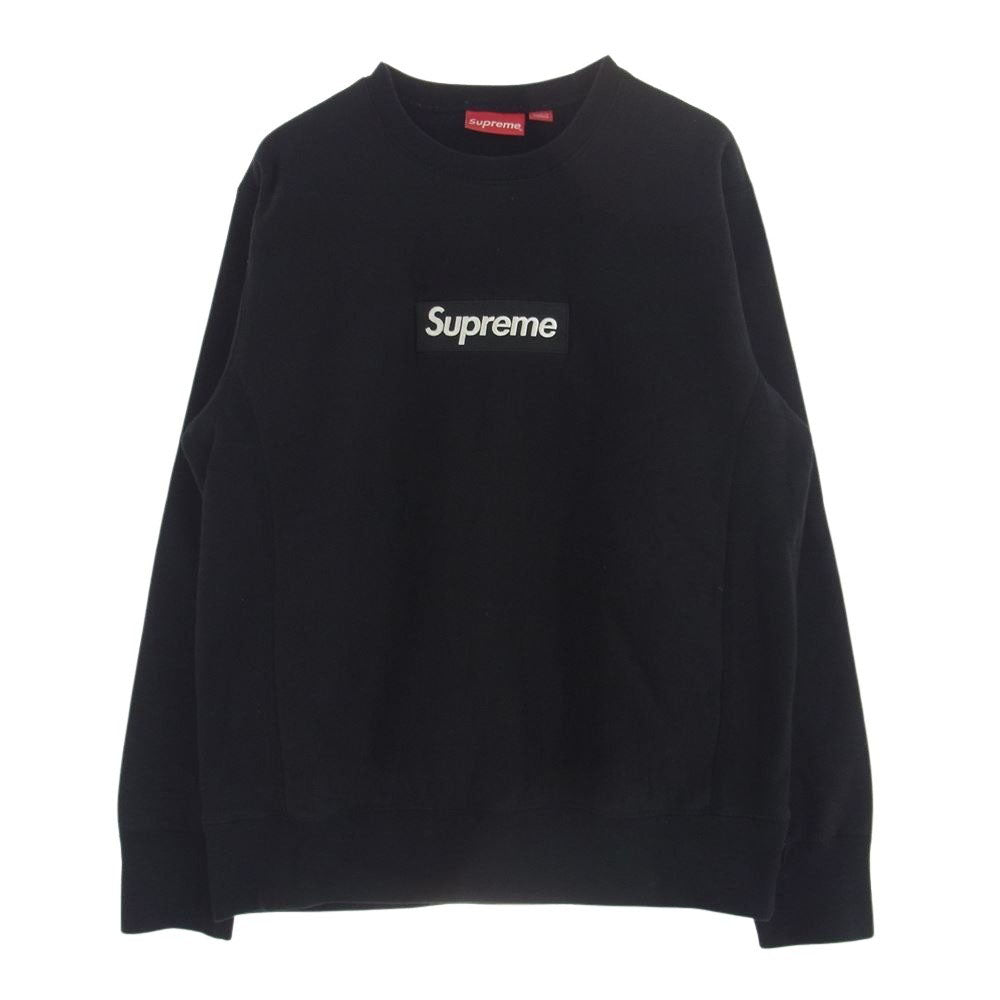 Supreme シュプリーム 18AW Box Logo Crewneck ボックス ロゴ クルーネック スウェット トレーナー ブラック系 M【中古】