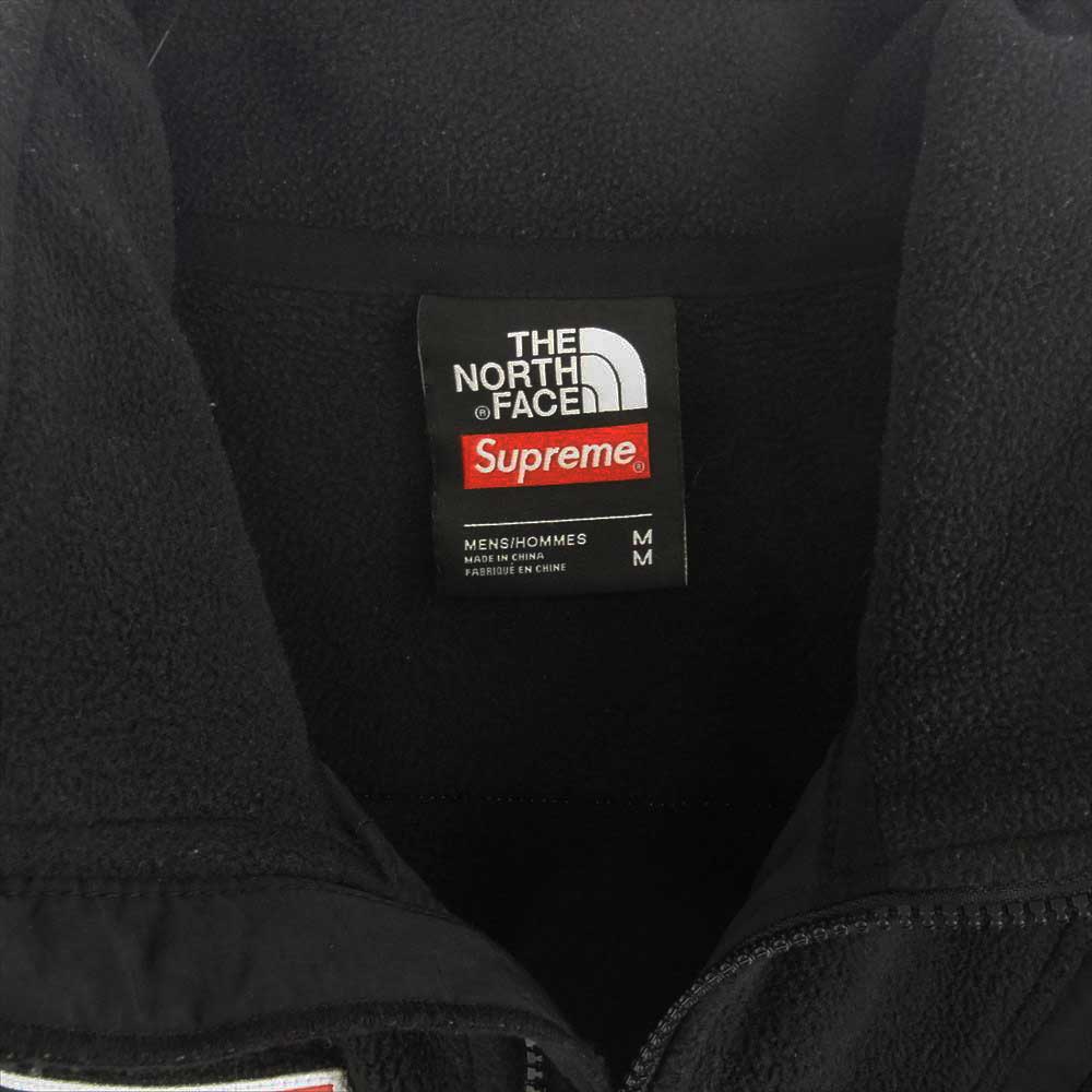 Supreme シュプリーム 17SS × THE NORTH FACE ノースフェイス 17SS  Trans Antarctica Expedition Fleece Jacket アメリカン フラッグ フリース ブルゾン ジャケット ブラック系 M【中古】