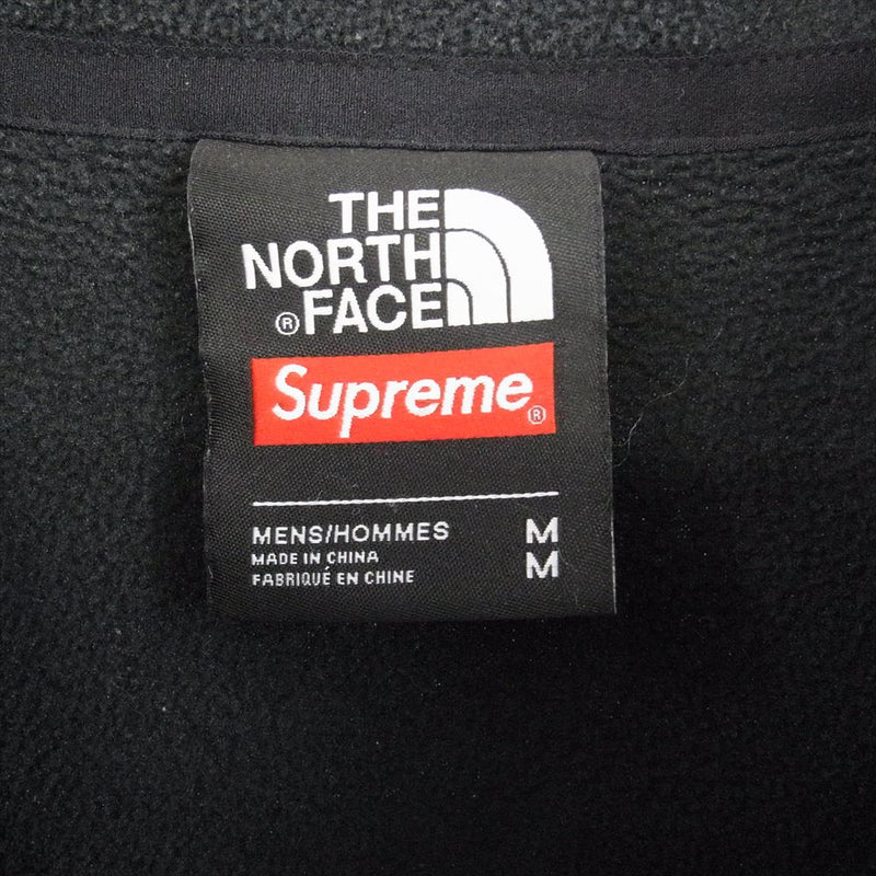 Supreme シュプリーム 17SS × THE NORTH FACE ノースフェイス 17SS  Trans Antarctica Expedition Fleece Jacket アメリカン フラッグ フリース ブルゾン ジャケット ブラック系 M【中古】