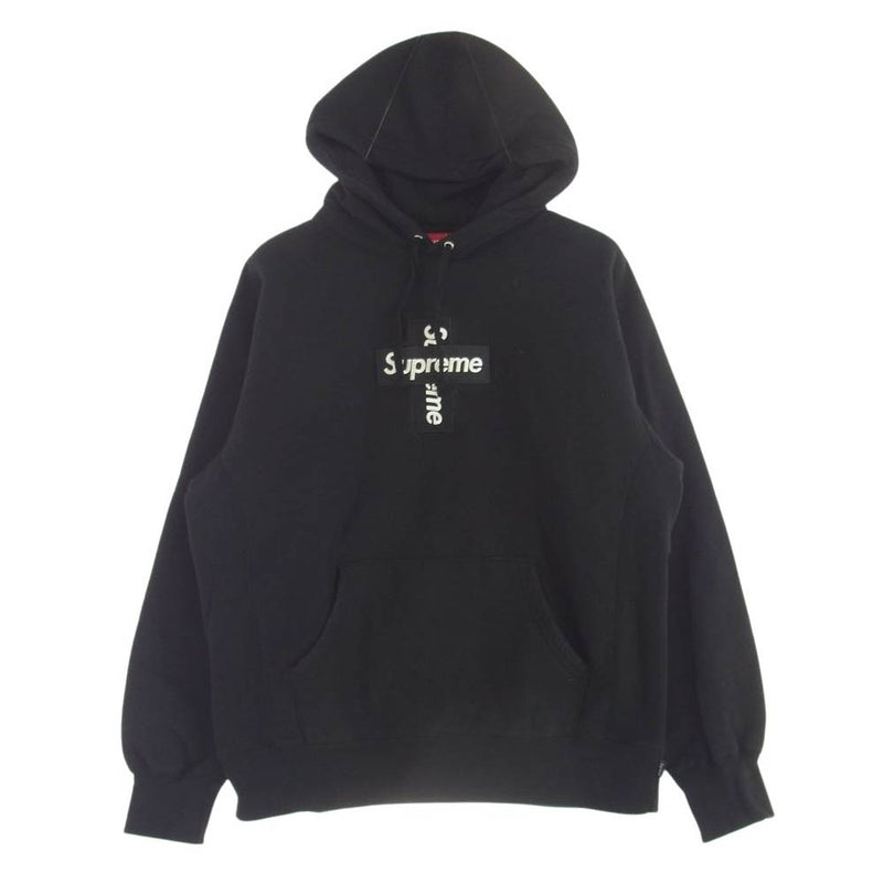 Supreme シュプリーム 20AW Cross Box Logo Hooded Sweatshirt クロス ボックス ロゴ スウェット トレーナー ブラック系 M【中古】