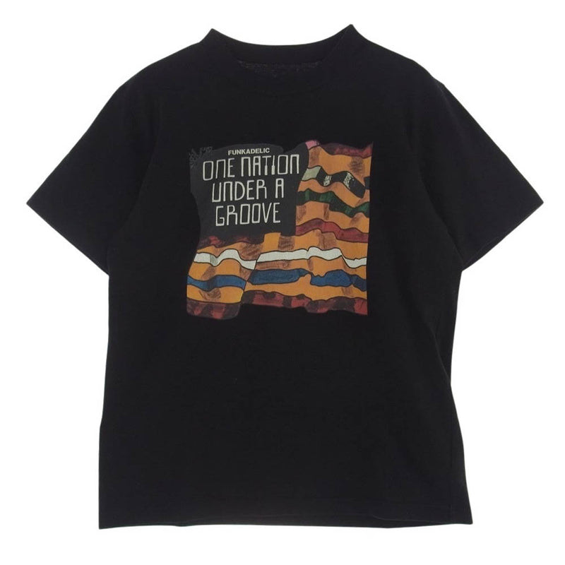 Sacai サカイ 20SS 20-0104S FUNKADELIC ファンカデリック クルーネック フロントプリント 半袖 Tシャツ ブラック系 2【中古】