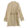 BURBERRY LONDON バーバリー ロンドン B1A13-115-40 ボンディングリネン バックフレア 比翼 シングル トレンチコート ベージュ系 38【中古】