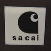 Carhartt カーハート 24SS 24-07188 × SACAI サカイ Suiting Bonding Dress ボンディング ドレス 半袖 ワンピース チャコールグレー系 2【中古】