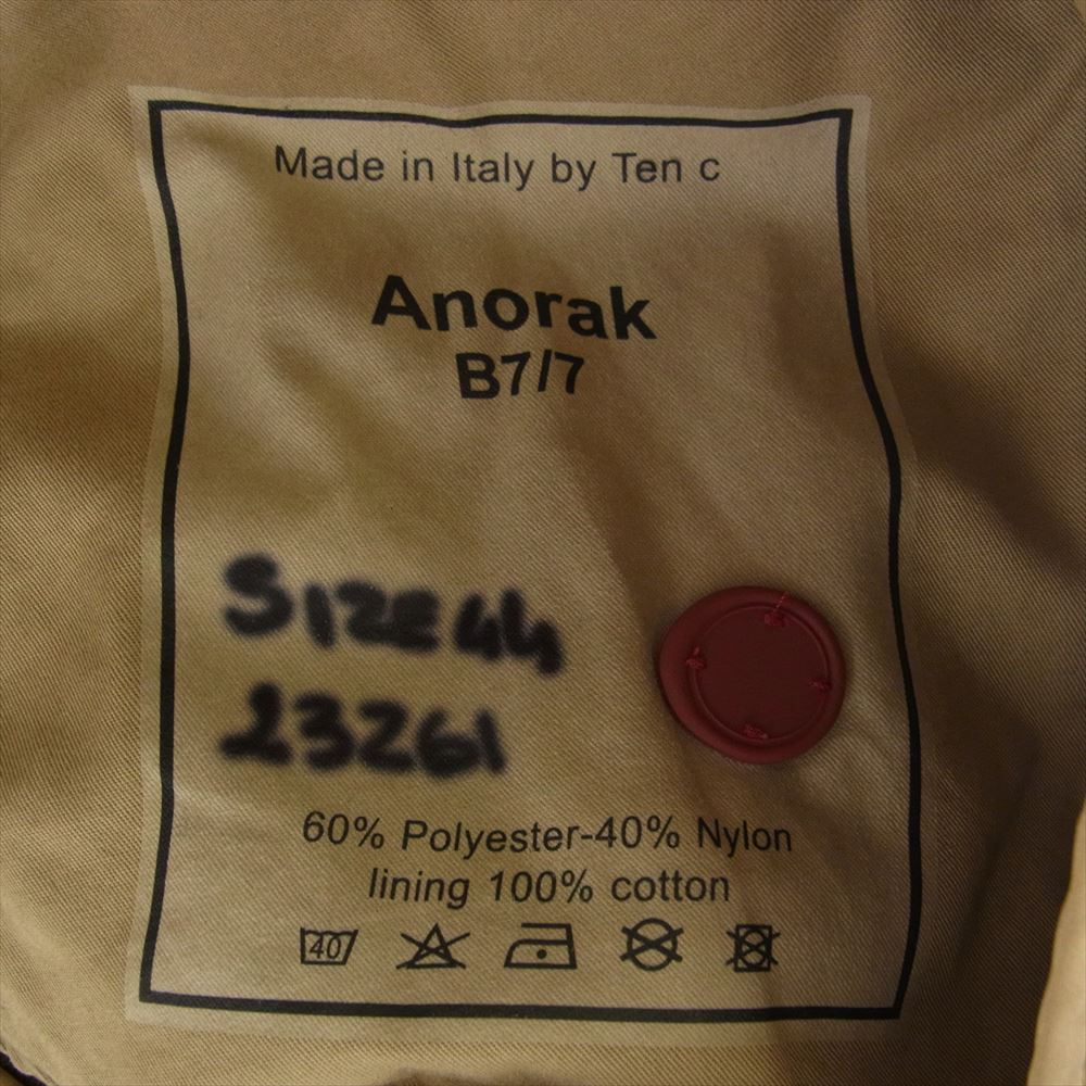 テンシー 23261 国内正規品 イタリア製 TC-JJ1020 ANORAK B7／7 アノラック フーディ ジャケット ベージュ系 44【中古】