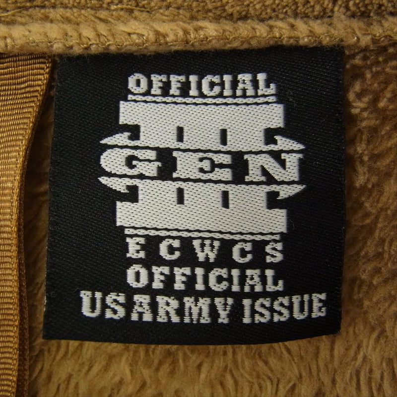 米軍 8415-01-580-1362 ECWCS GEN III L3 Tan Fleece Jacket エクワックス フリース ジャケット ブラウン系 XL【中古】