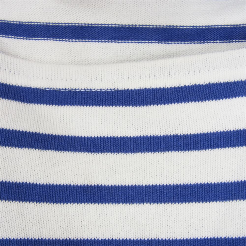 SAINT JAMES セントジェームス ボーダー バスクシャツ 長袖 Tシャツ ブルー系 M【中古】