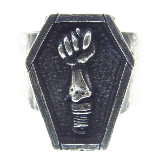Gucho ガッチョ gcr014 ギャランティカード付属 COFFIN RING コフィン リング シルバー系 16.5号【中古】