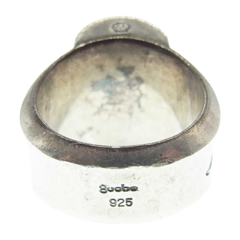 Gucho ガッチョ gcr015 ギャランティカード付属 HIDDEN TORQUE RING ヒドゥン トルク リング イベント限定ルビー入り? シルバー系 23号【中古】