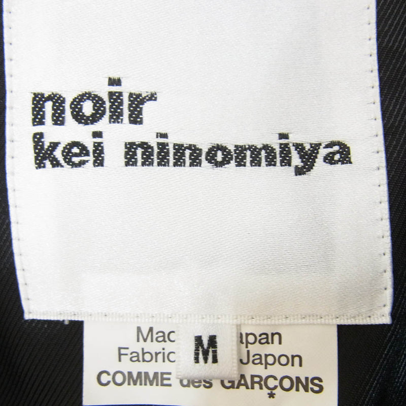 ノワールケイニノミヤ 3B-J010 AD2018 COMME des GARCONS コムデギャルソン ピークドラペル ショート テーラード ジャケット ブラック系 M【中古】