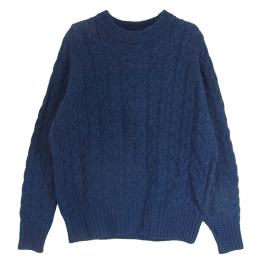 パディヒル 22SS-PH1015 コットン ジェーブル ニット セーター ネイビー系 F【中古】