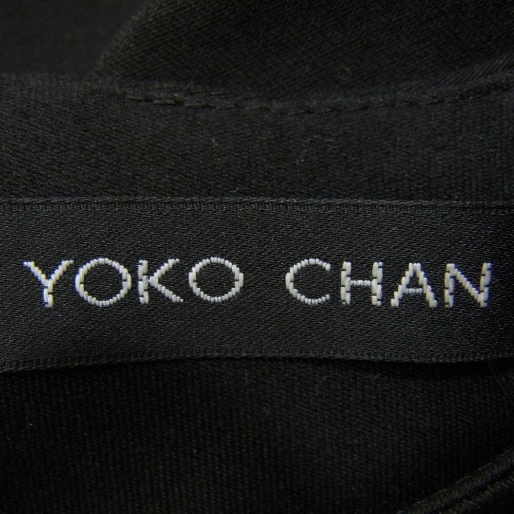 YOKO CHAN ヨーコチャン YCD-619-519 ウール パイピング ノースリーブ ワンピース ブラック系 36【中古】