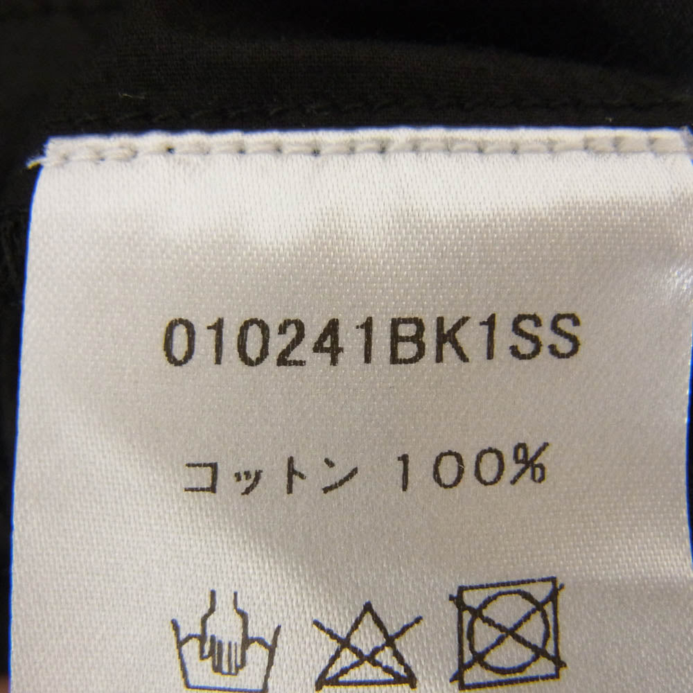 ヌキテパ 010241BK1SS Cotton Poplin Frill Sleeve Blouse フリル ノースリーブ カットソー ブラック系 サイズ表記無【中古】