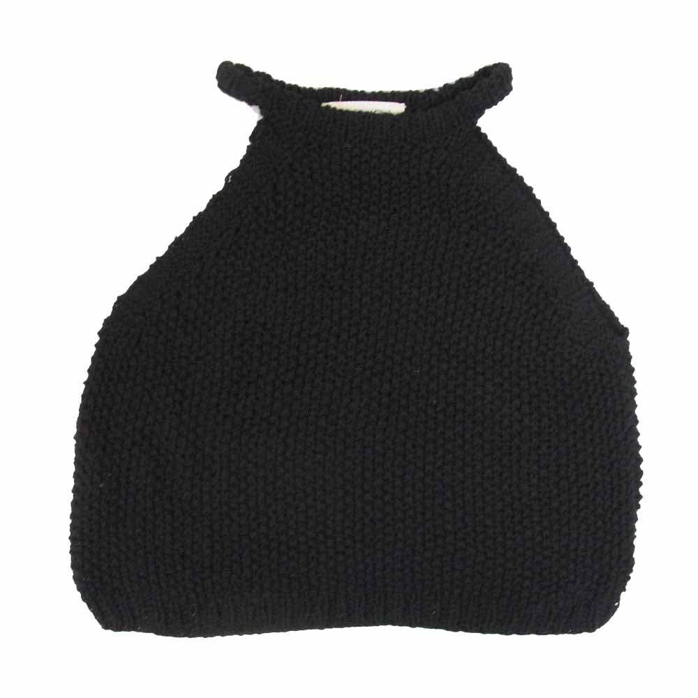 マイディ FY50 HAND KNITTED ノースリーブ コットン ハンド ニット ブラック系 L【中古】