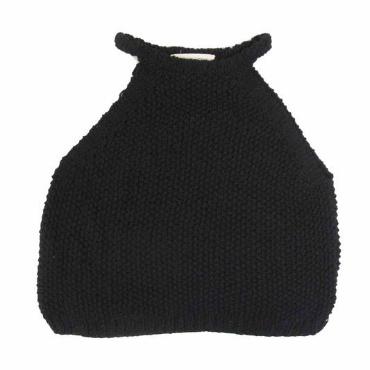 マイディ FY50 HAND KNITTED ノースリーブ コットン ハンド ニット ブラック系 L【中古】