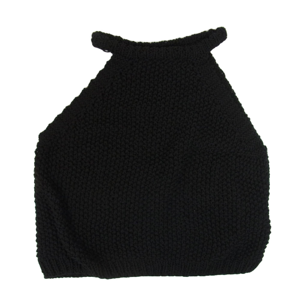 マイディ FY50 HAND KNITTED ノースリーブ コットン ハンド ニット ブラック系 L【中古】