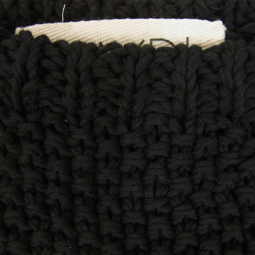 マイディ FY50 HAND KNITTED ノースリーブ コットン ハンド ニット ブラック系 L【中古】
