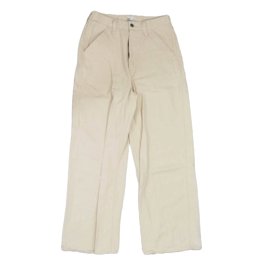 ペイデイ 23AW PD13-PT-FW3 × 福田麻琴 フライボタン ワイド デニム バックロゴ刺繍 ペインターパンツ アイボリー オフホワイト系 M【中古】