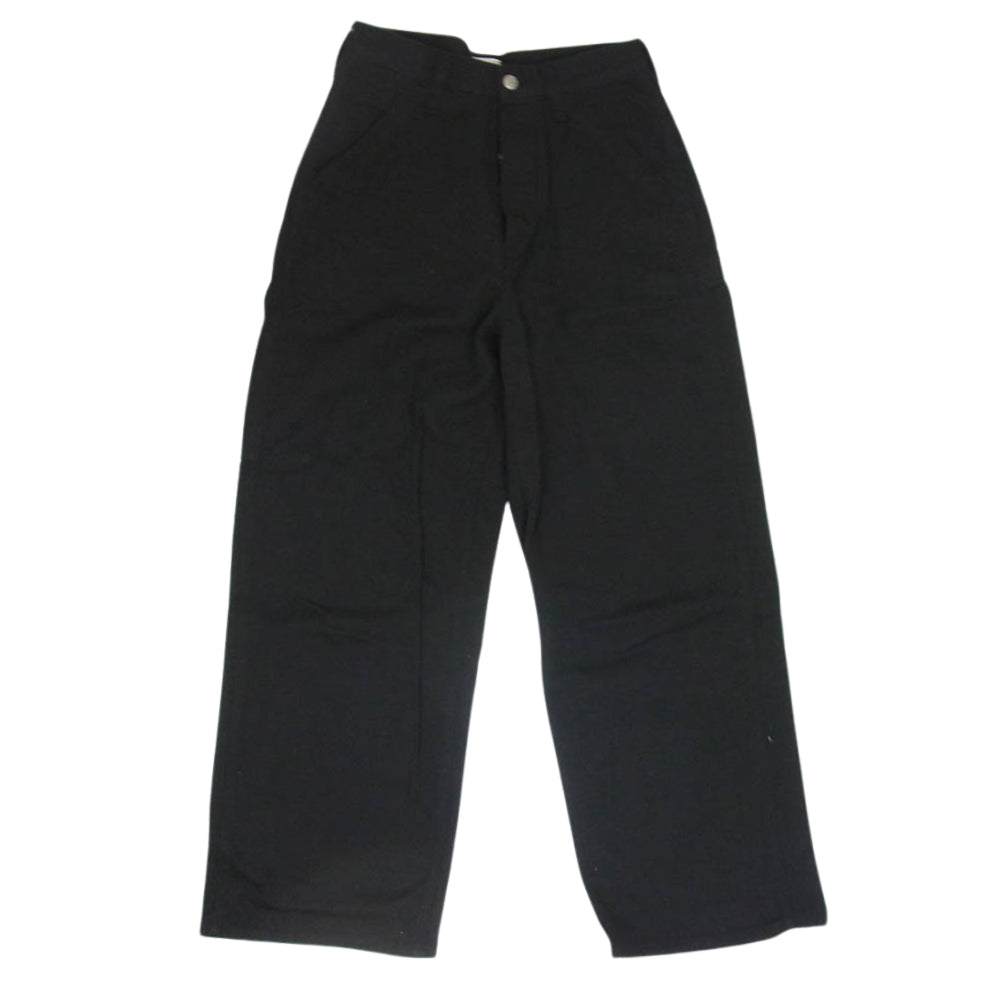 ペイデイ 23AW PD13-PT-FW3 × 福田麻琴 フライボタン ワイド デニム バックロゴ刺繍 ペインターパンツ ブラック系 M【中古】