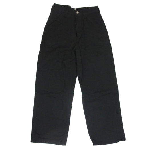 ペイデイ 23AW PD13-PT-FW3 × 福田麻琴 フライボタン ワイド デニム バックロゴ刺繍 ペインターパンツ ブラック系 M【中古】