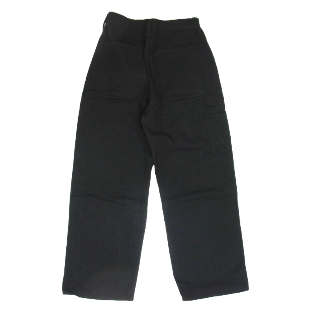 ペイデイ 23AW PD13-PT-FW3 × 福田麻琴 フライボタン ワイド デニム バックロゴ刺繍 ペインターパンツ ブラック系 M【中古】
