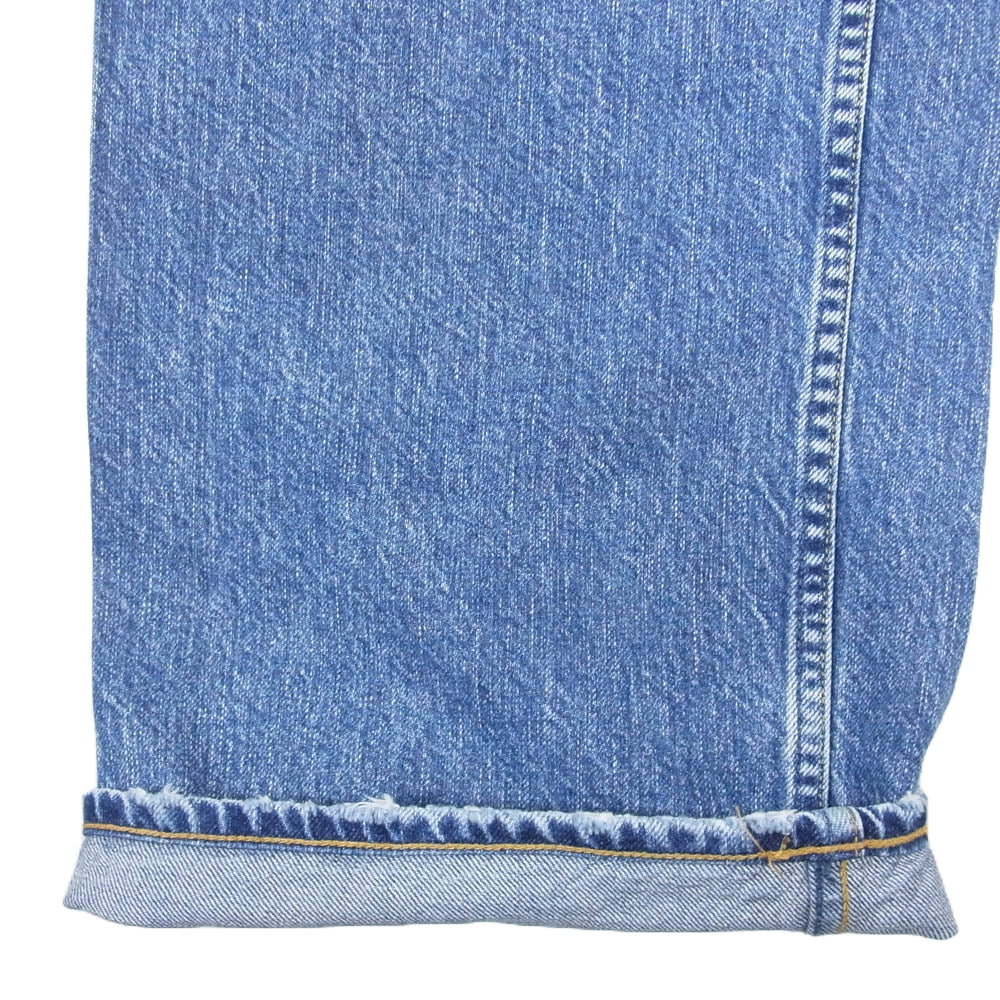 upper hights アッパーハイツ 188201502SPR THE NIECE ザ ニース ダメージ加工 ハイライズ ストレート デニムパンツ ワイドデニム ジーンズ インディゴブルー系 24【中古】