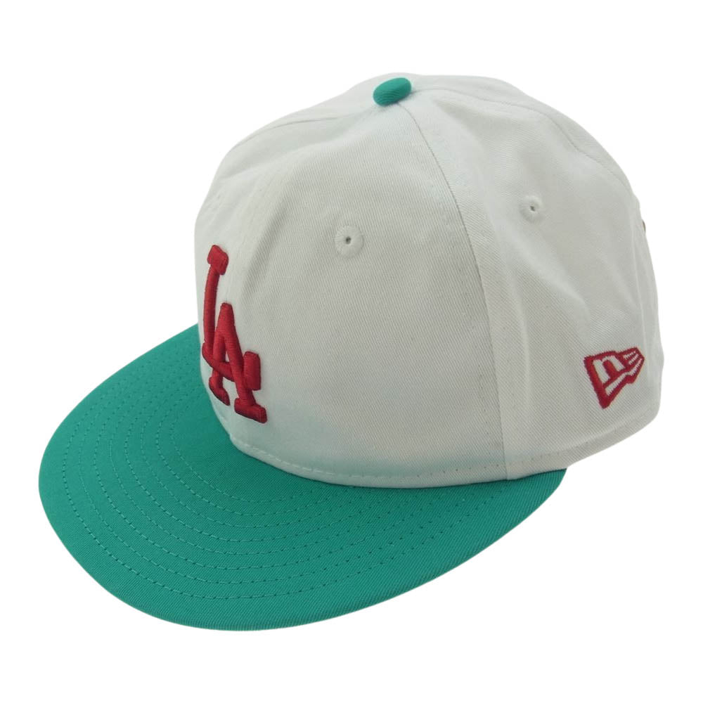 ケボズ EXCLUSIVE NEWERA 9FIFTY STRAPBACK LA ニューエラ 別注 6パネル キャップ ホワイト系【極上美品】【中古】