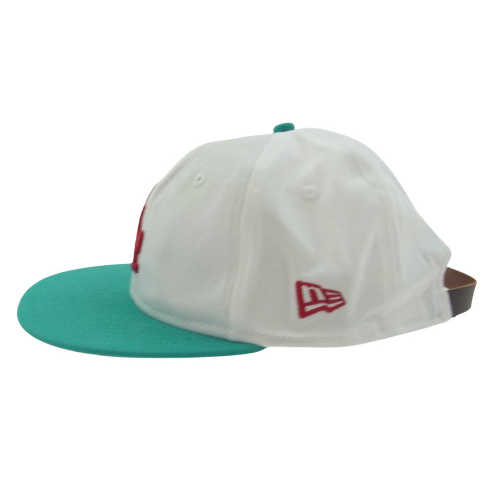 ケボズ EXCLUSIVE NEWERA 9FIFTY STRAPBACK LA ニューエラ 別注 6パネル キャップ ホワイト系【極上美品】【中古】