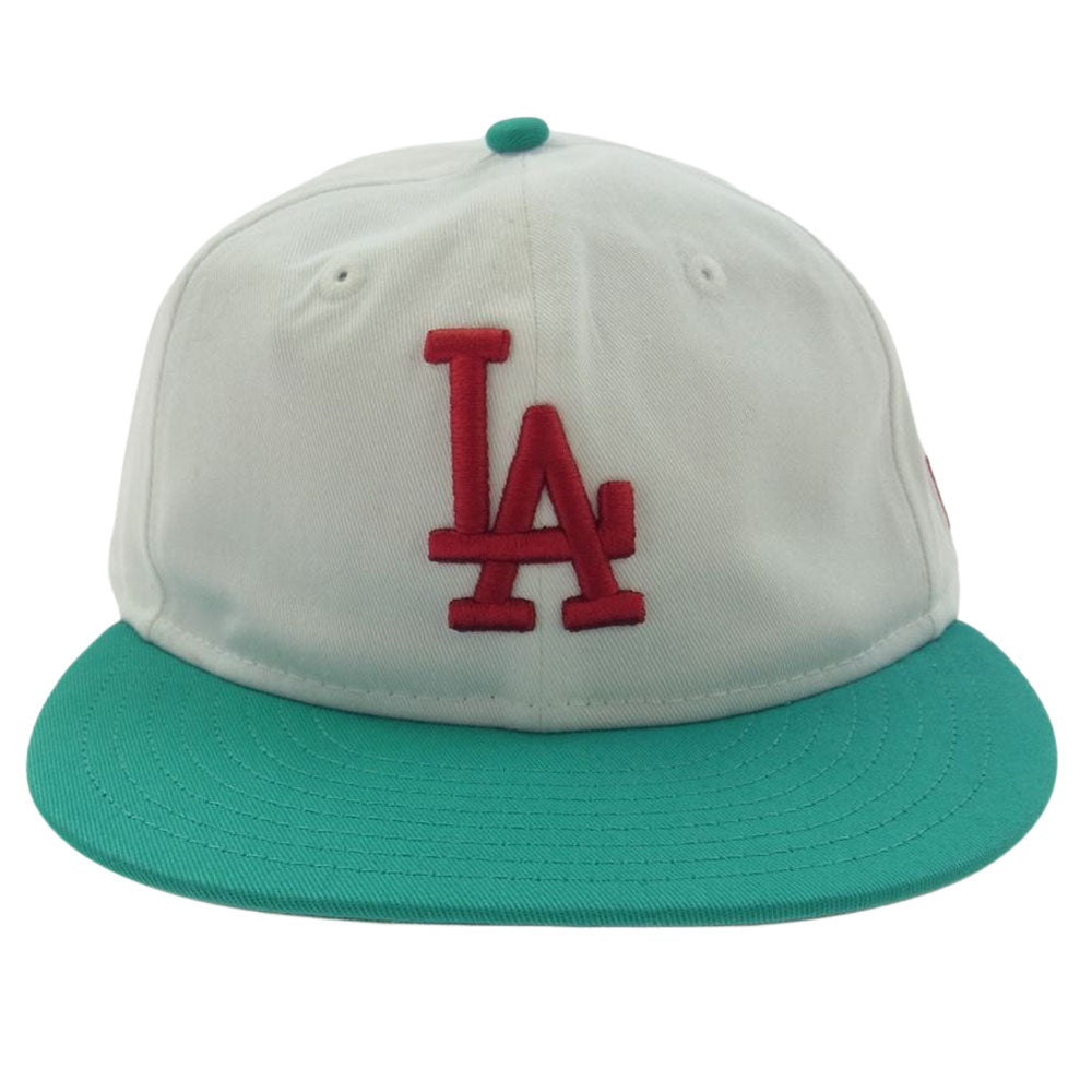 ケボズ EXCLUSIVE NEWERA 9FIFTY STRAPBACK LA ニューエラ 別注 6パネル キャップ ホワイト系【極上美品】【中古】