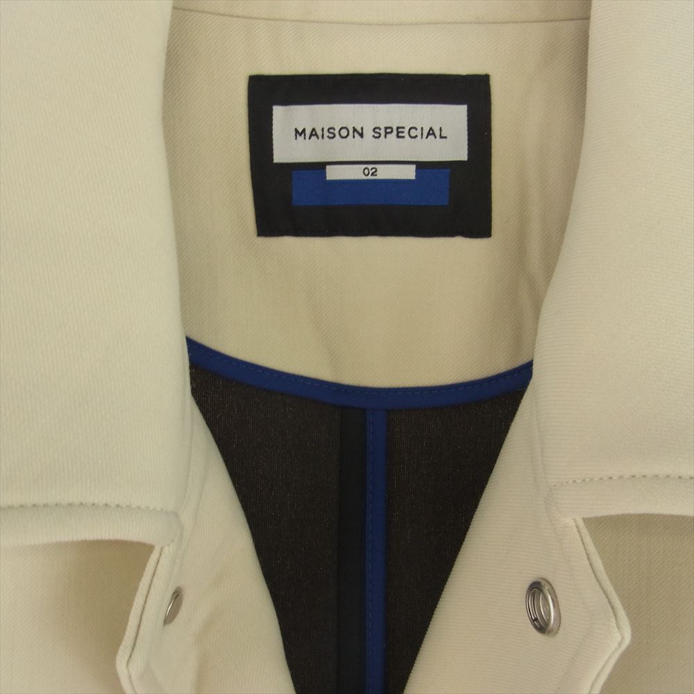 MAISON SPECIAL メゾンスペシャル 11212161209 ステンカラーコート プライムオーバー ボンディング テントライン コート オフホワイト系 02【中古】