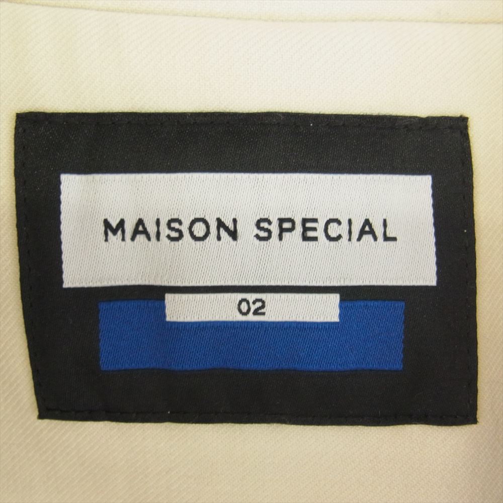 MAISON SPECIAL メゾンスペシャル 11212161209 ステンカラーコート プライムオーバー ボンディング テントライン コート オフホワイト系 02【中古】