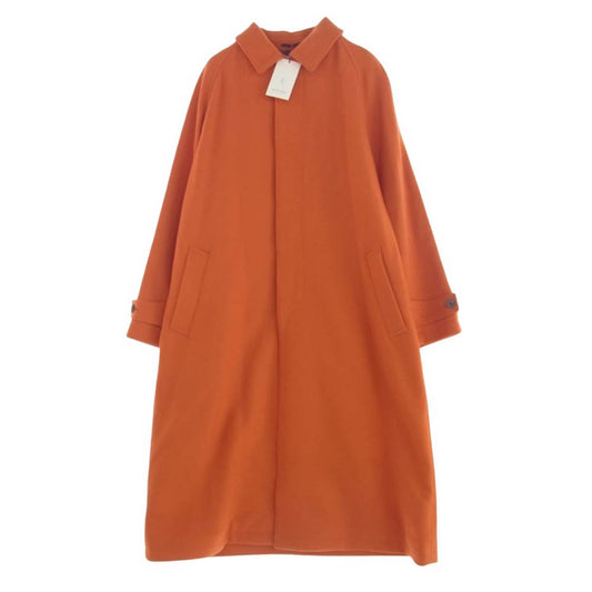 MAISON SPECIAL メゾンスペシャル 21aw 11212161202 カシミヤ混 プライムオーバー ステンカラーコート オレンジ系 02【極上美品】【中古】