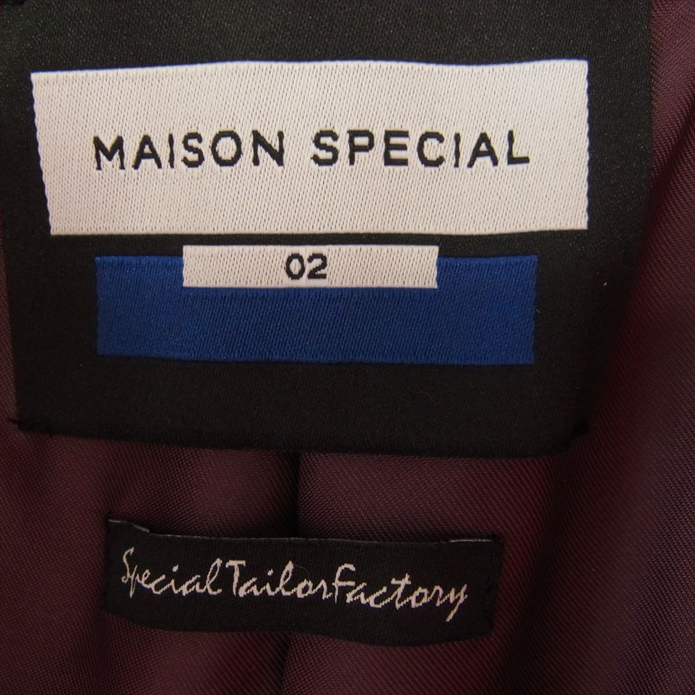 MAISON SPECIAL メゾンスペシャル 21aw 11212161202 カシミヤ混 プライムオーバー ステンカラーコート オレンジ系 02【極上美品】【中古】