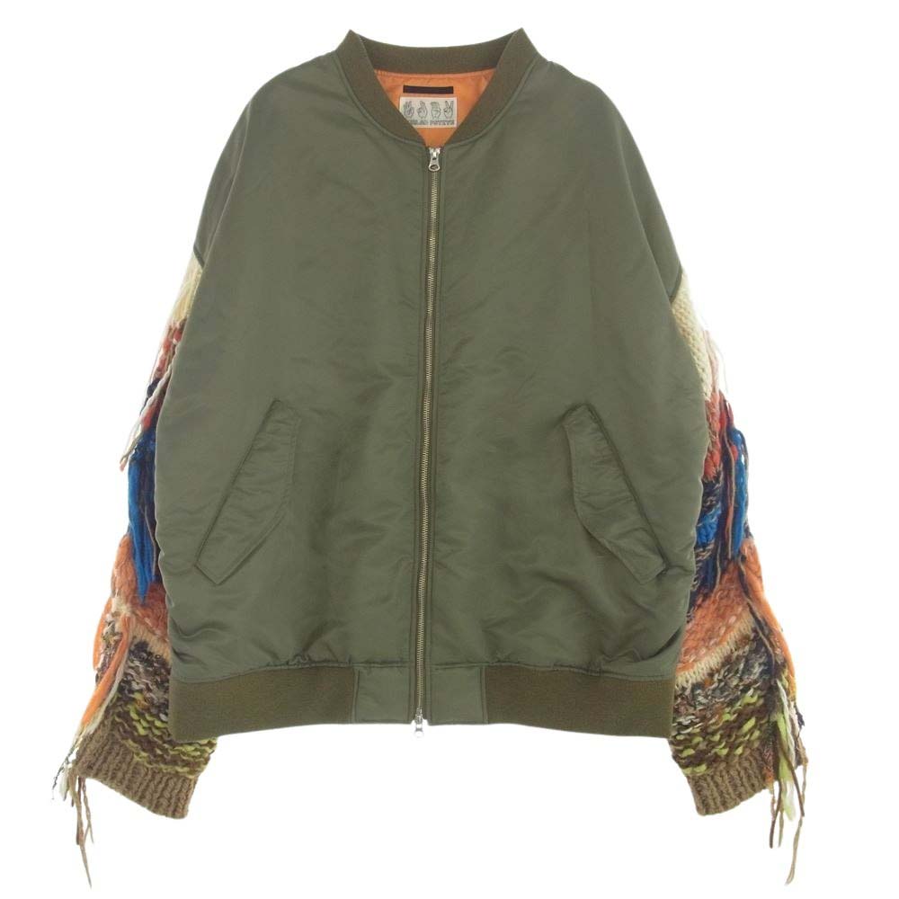 DISCOVERED ディスカバード 17aw DC-SP17-BL-01 × MEZLAD PSYZYE メスラドサイジ MA-1 ドッキング ブルゾン F【中古】