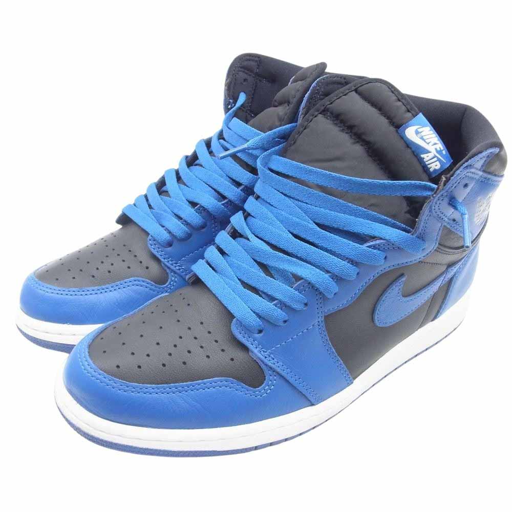 NIKE ナイキ 555088-404 AIR JORDAN1 RETRO OG DARK MARINA BLUE エアジョーダン レトロ ダークマリーナ ブルー ハイカット スニーカー ブラック系 ブルー系 28.5cm【中古】