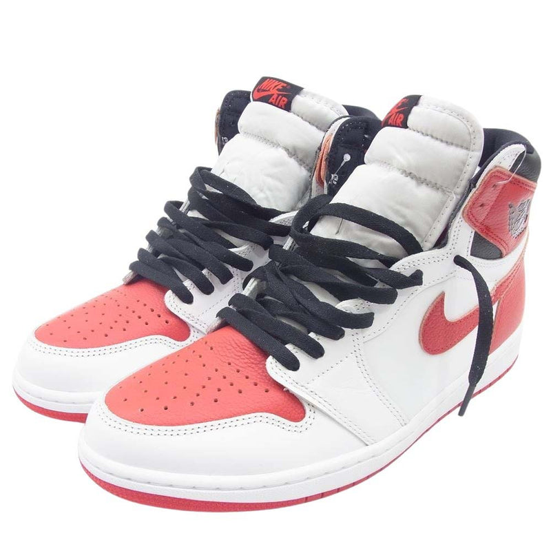 NIKE ナイキ 555088-161 AIR JORDAN 1 RETRO HIGH OG Heritage エアジョーダン1 ヘリテージ ハイカット スニーカー ホワイト系 レッド系 28.5cm【新古品】【未使用】【中古】