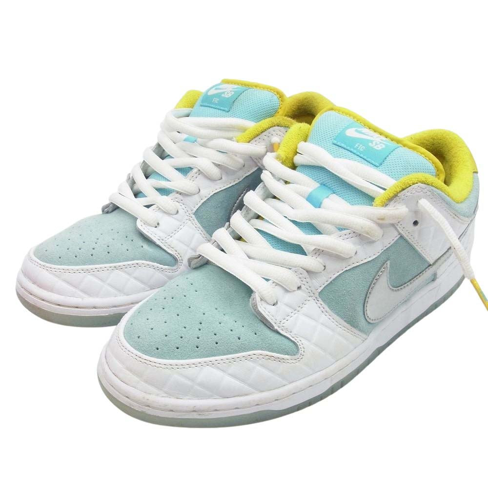 NIKE ナイキ DH7687-400 SB エスビー× FTC DUNK LOW PRO QS Lagoon Pulse  エスビー ダンクロー ラグーンパルス ローカット スニーカー 銭湯 ホワイト系 ライトブルー系 28.5cm【中古】