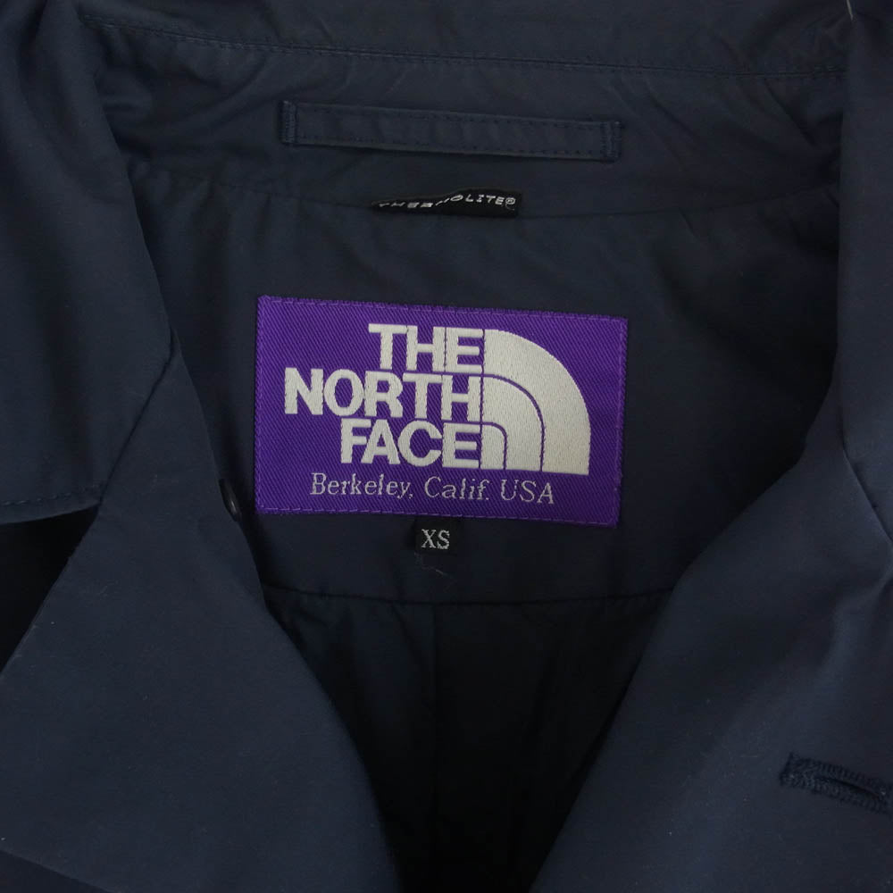 THE NORTH FACE ノースフェイス NY2893N PURPLE LABEL パープルレーベル ステンカラー コート ネイビー系 XS【中古】