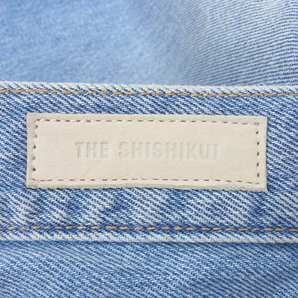 シシクイ 0204-0205 EASY JEANS LIGHT INDIGO イージー ジーンズ デニム パンツ インディゴブルー系 34【中古】