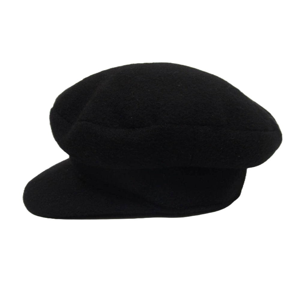 HERMES エルメス フランス製 カシミヤ100% キャスケット 帽子 ブラック系 57【中古】