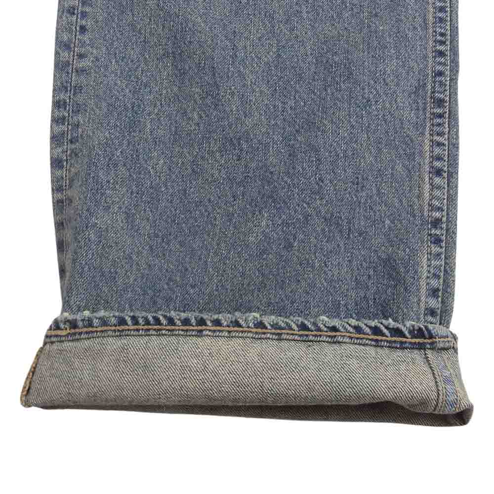 ダイリク 24SS 24SS D-13 Straight Denim Pants ウォッシュ ダメージ加工 ストレート デニム パンツ インディゴブルー系 29【美品】【中古】