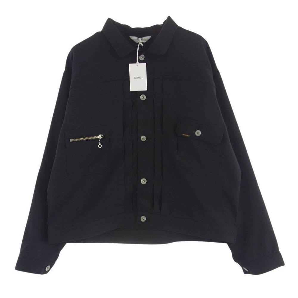 ダイリク 24AW 24AW P-1 2pkt Polyester Jacket 2ポケット ポリエステル ジャケット ブラック系 M【極上美品】【中古】