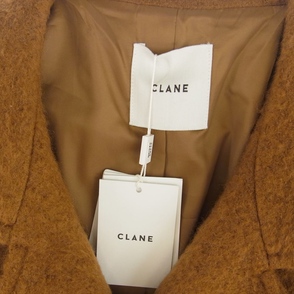 CLANE クラネ 15101-0022 SHORT SHAGGY COCOON OVER COAT ショートシャギー コクーン オーバー コート ブラウン系 1【極上美品】【中古】