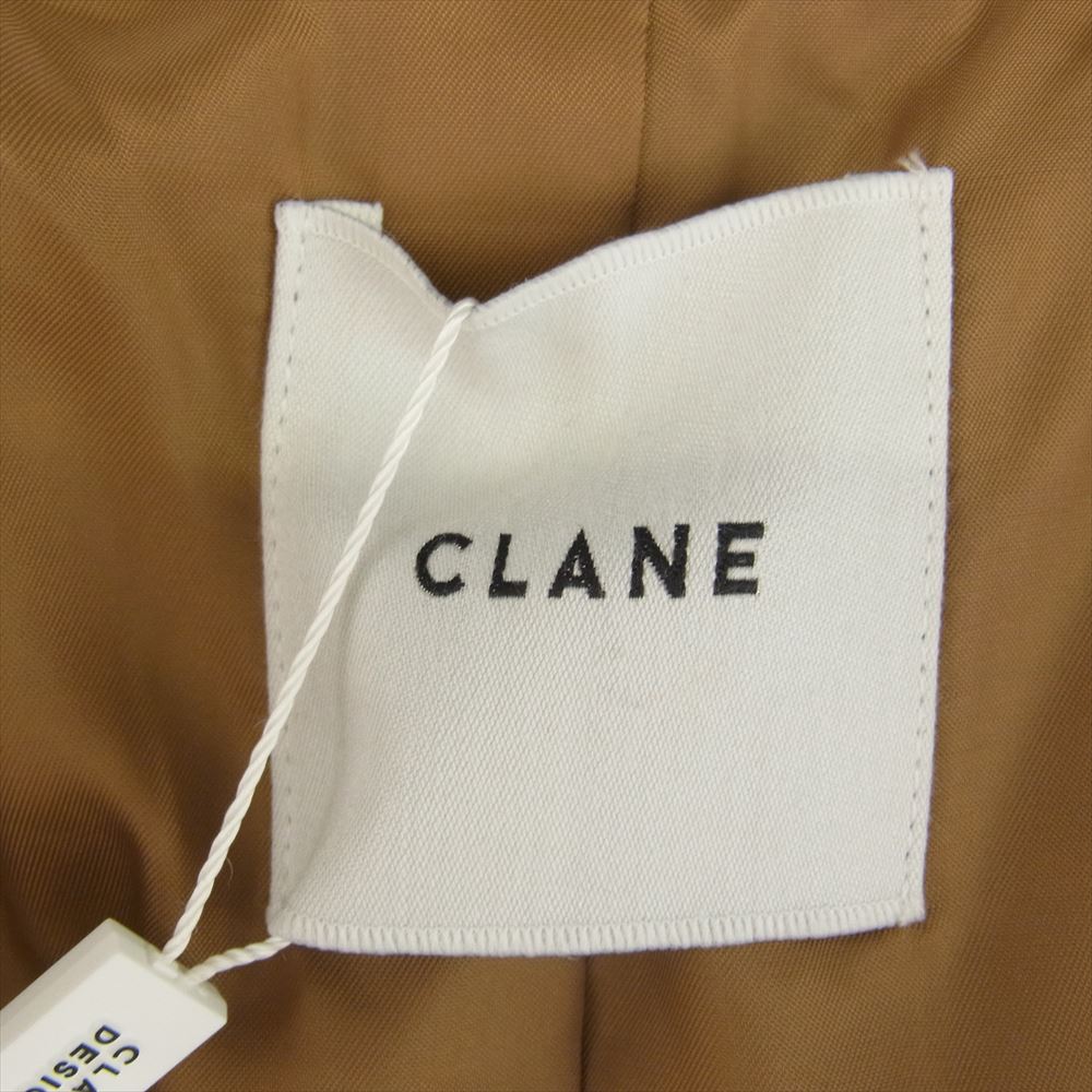 CLANE クラネ 15101-0022 SHORT SHAGGY COCOON OVER COAT ショートシャギー コクーン オーバー コート ブラウン系 1【極上美品】【中古】