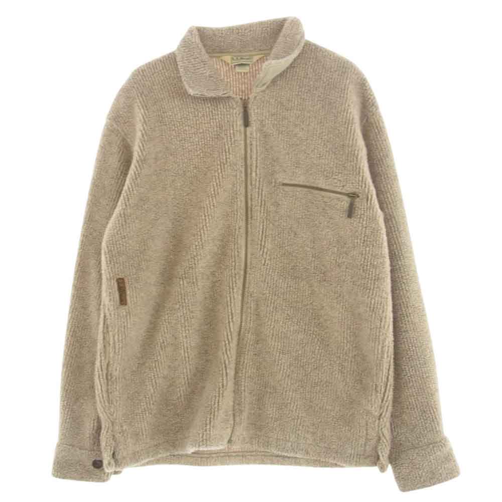 L.L.Bean エルエルビーン USA製 ボア フリース ブルゾン ジャケット ベージュ系 S【中古】