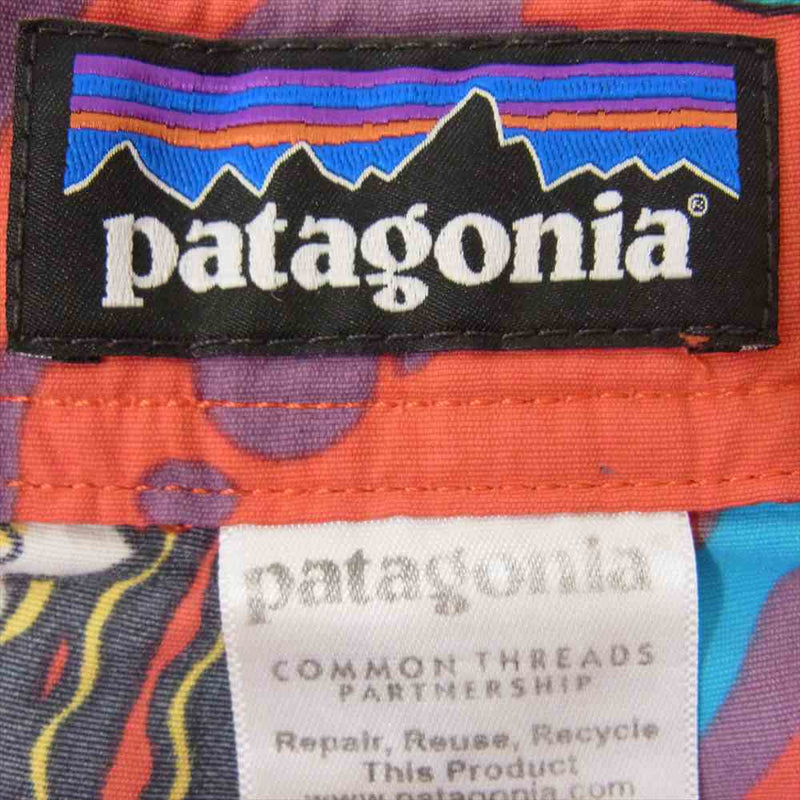 patagonia パタゴニア 15SS 86769SP15 Minimalist Wavefarer Board Shorts 総柄 ショートパンツ ハーフパンツ レッド系 34【中古】