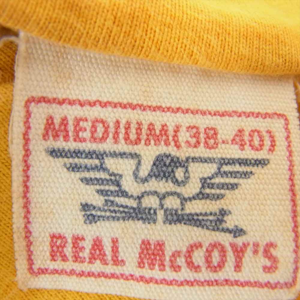 The REAL McCOY'S ザリアルマッコイズ U.S ARMY AIR FORCE プリント 半袖 Tシャツ イエロー系 M【中古】