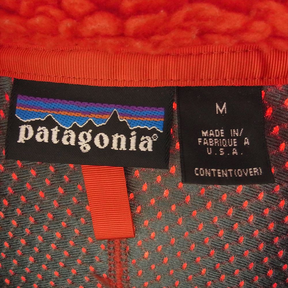 patagonia パタゴニア 23024 00s USA製 クラシック レトロ カーディガン フリース ジャケット レッド系 M【中古】