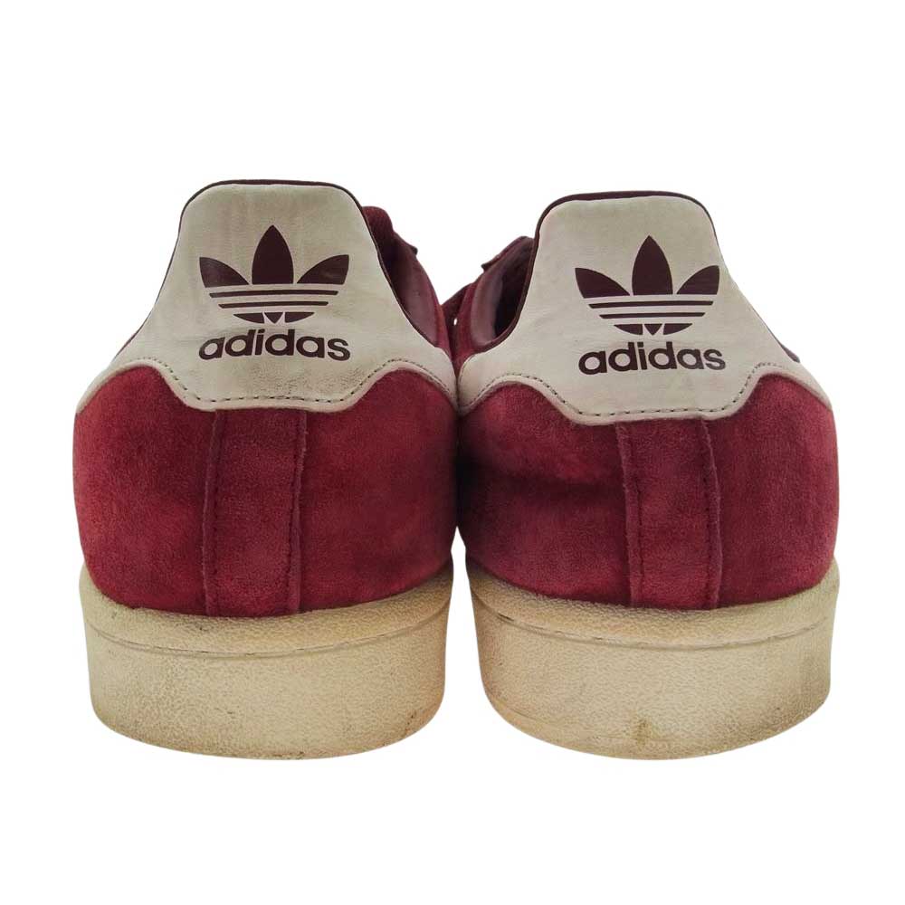 adidas アディダス BZ0087 CAMPUS キャンパス スエード ローカット スニーカー エンジ系 29.0cm【中古】