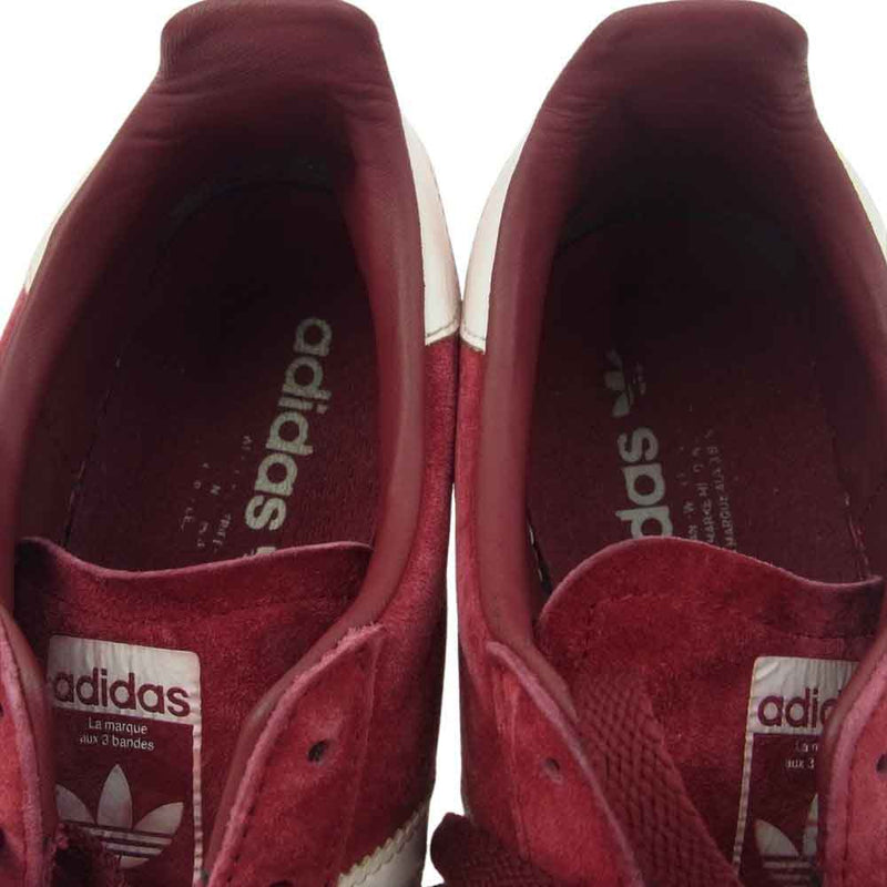 adidas アディダス BZ0087 CAMPUS キャンパス スエード ローカット スニーカー エンジ系 29.0cm【中古】